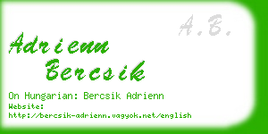 adrienn bercsik business card